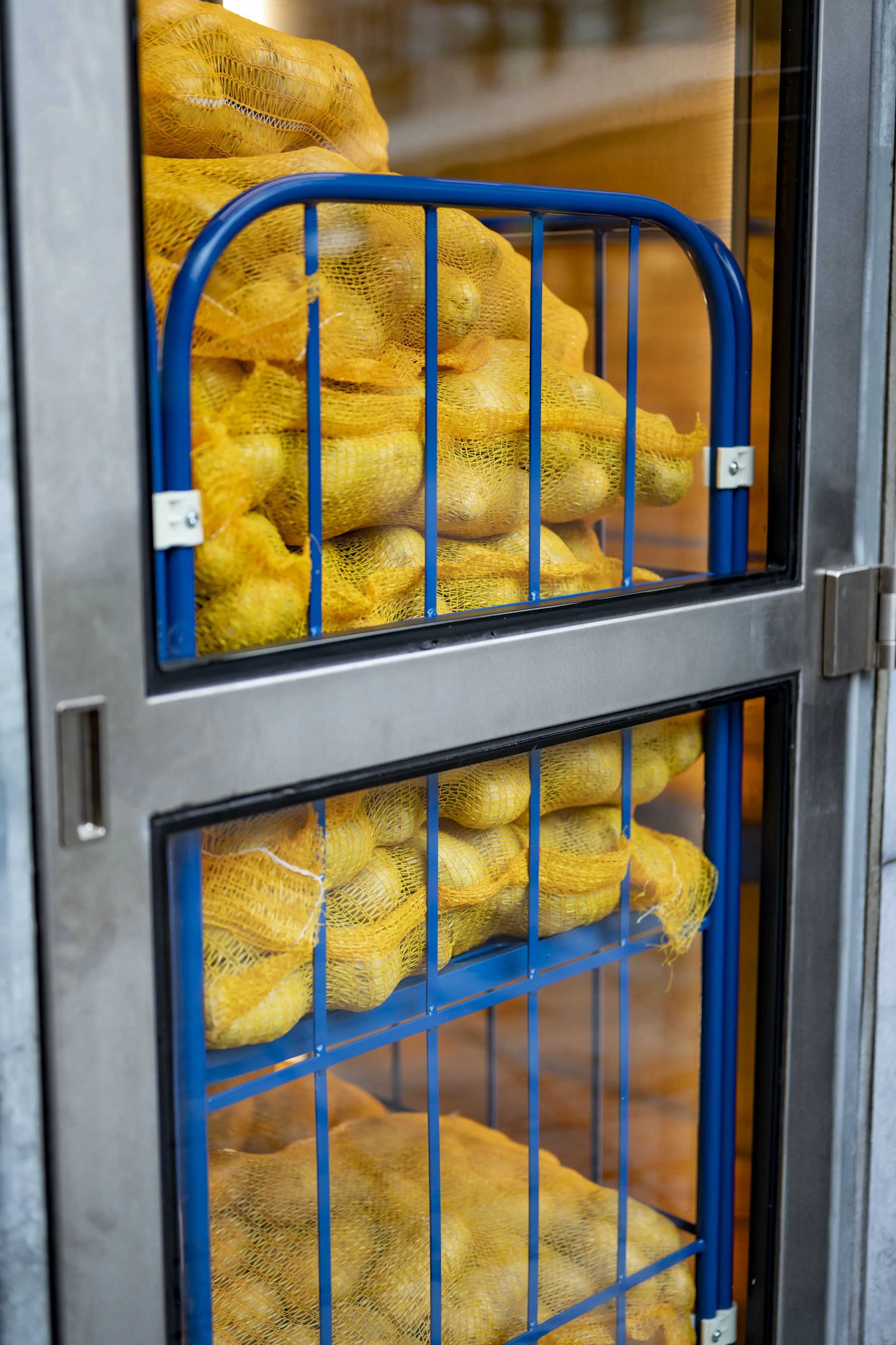 net binnengebrachte verse aardappels