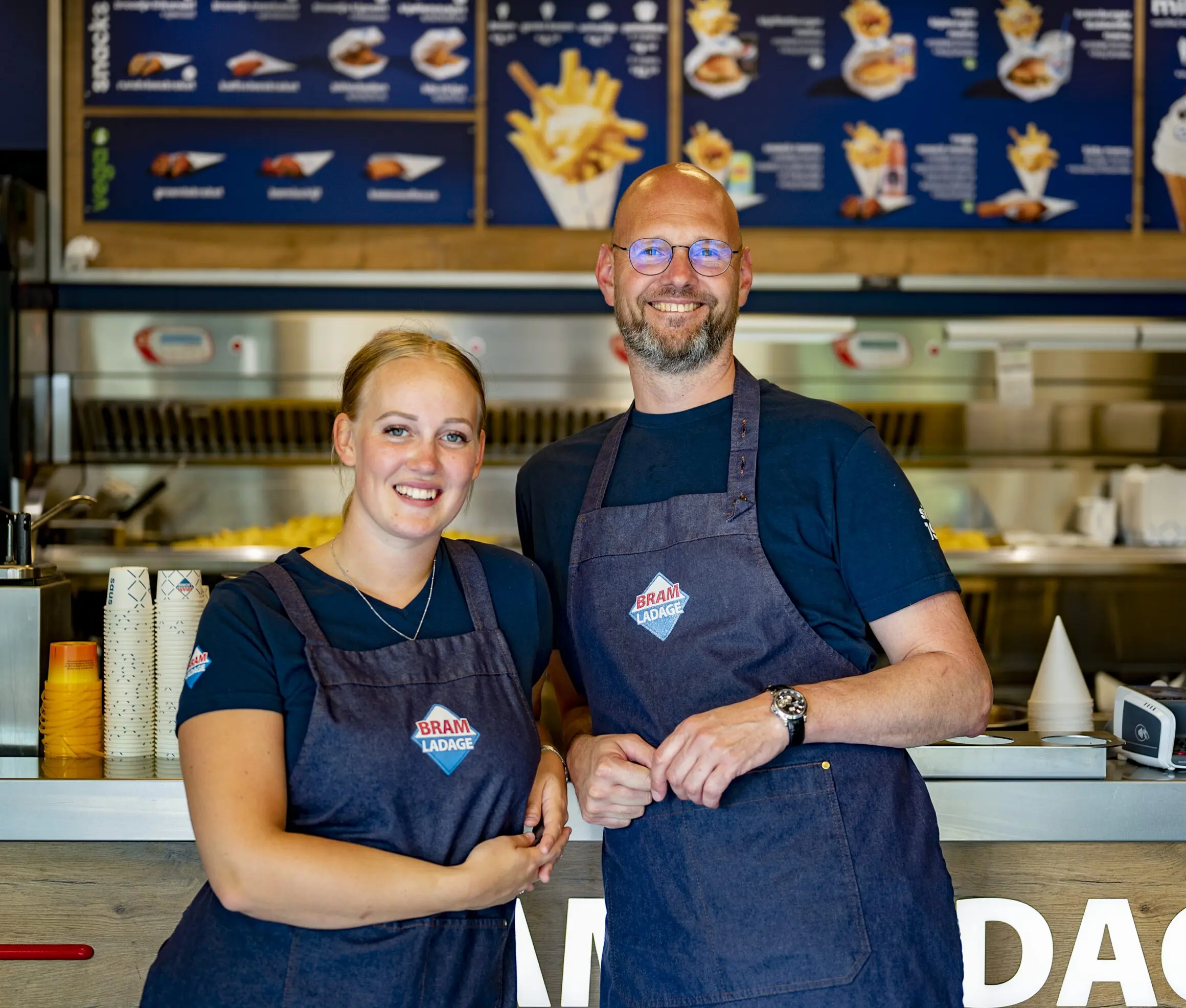 twee lachende franchisenemers bram ladage