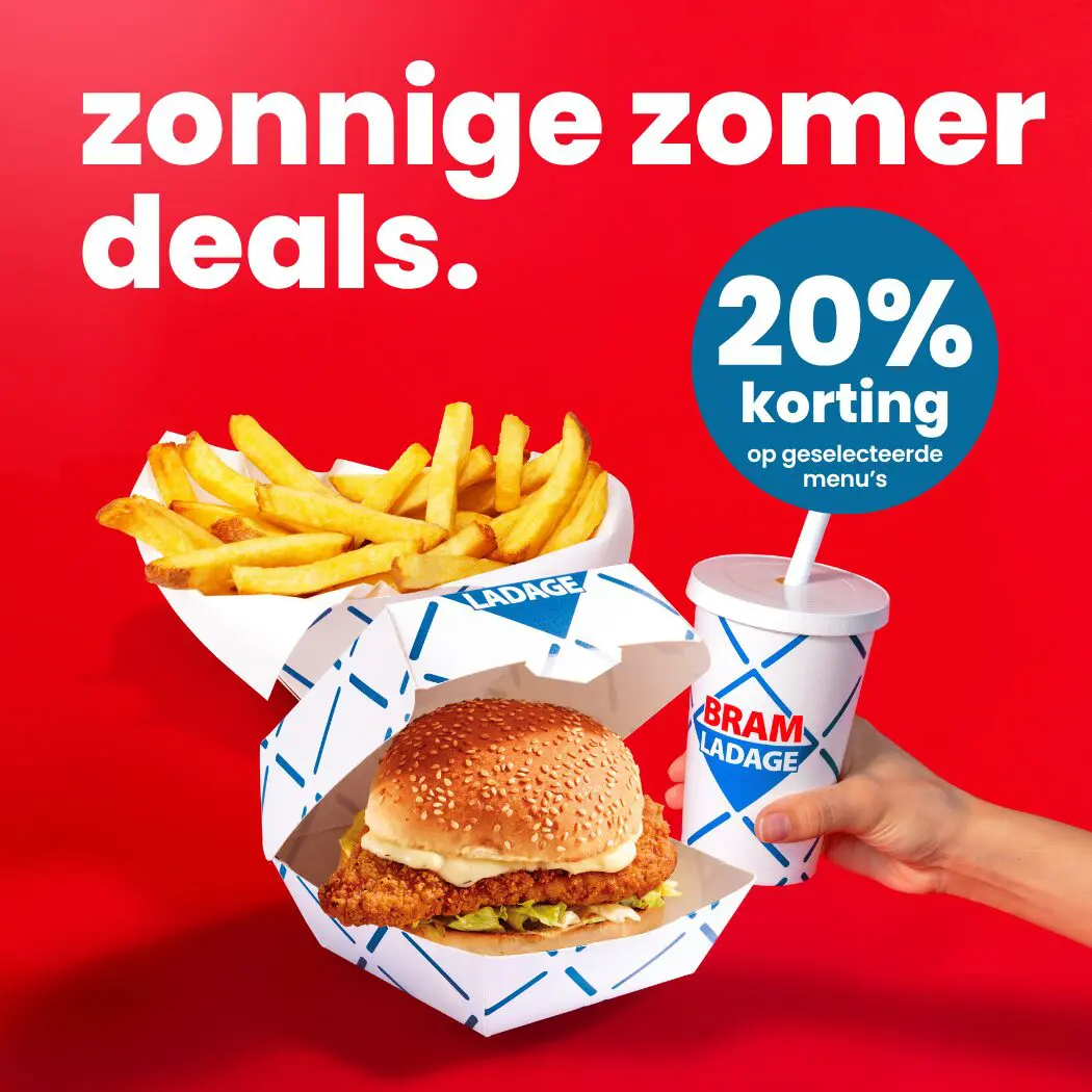 kipfiletburger, brammetje en shake