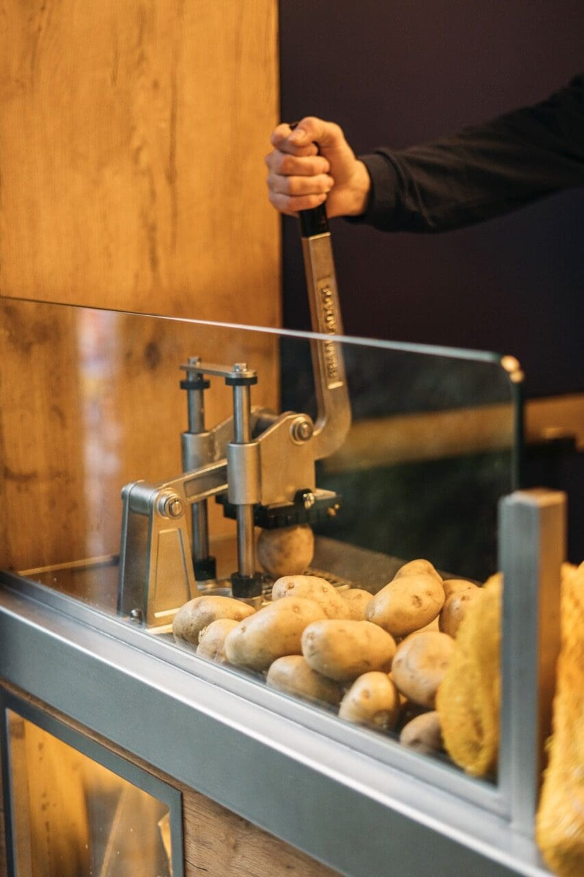 aardappels die gehakt worden